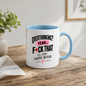 Funny Sweary Typography Mug "OVERTHINKING? YEAH... F*Ck That I'Ll Stay Chaotic Instead" 325ml Ceramic Coffee Mug – Hilarious Sarcastic Work Cup Sassy Slogan Graphic Gift | Available in Multicolours | Fast Dispatch by UK Seller (M3057)