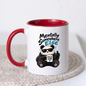 Sarcastic Mug "MENTALLY SOMEWHERE ELSE" Cool Panda 325ml Ceramic Coffee Mug Novelty Panda Tea Cup with Sunglasses, Middle Finger & "LEAVE ME ALONE" Mug Graphic Gift | Available in Multicolours | Fast Dispatch by UK Seller (M3088)
