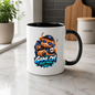 Gaming Mug "Game On Good Vibes Higher Levels" Game On Good Vibes Higher Levels 325ml Ceramic Coffee Mug – Cute Highland Cow Gamer in Chair with Headset, Mug & Blue Splatter Art | Video Game Gift | Fast Dispatch by UK Seller (M3348)
