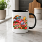 Tropical Christmas Mug "Christmas Mode ON Cool Bird" 325ml Ceramic Coffee Mug – Funny Tropical Christmas Bird in Hawaiian Shirt Sunglasses Straw Hat Relaxing On Deck Chair Holiday Gift | Available in Multicolours | Fast Dispatch by UK Seller (M3270)