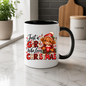 Christmas Highland Cow Mug "Just A Girl Who Loves Christmas" Just A Girl Who Loves Christmas 325ml Ceramic Coffee Mug – Festive Highland Cow in Santa Hat with Hot Cocoa & Buffalo Plaid Typography | Holiday Gift | Fast Dispatch by UK Seller (M3460)
