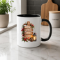 Christmas Mug "Faith Hope Love Jesus Wooden Signpost" 325ml Ceramic Coffee Mug – Christian Christmas Mug With Cross Candle Lantern Pine Sprigs Rustic Festive Gift | Available in Multicolours | Fast Dispatch by UK Seller (M3302)