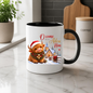 Christmas Mug "O Come Let Us Adore Him Highland Cow" Luke 2:11 325ml Ceramic Coffee Mug – Festive Highland Cow Mug With Christmas Bells Snowy Church Fence Christian Holiday Gift | Available in Multicolours | Fast Dispatch by UK Seller (M3310)