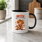 Autumn Highland Cow Mug "Oh FFS! Where's My Pumpkin Spice?" Oh FFS! Where's My Pumpkin Spice? 325ml Ceramic Coffee Mug – Cute Highland Cow with Leopard Bow, Scarf & Pumpkin Coffee | Fall Coffee Lover Gift | Fast Dispatch by UK Seller (M3364)