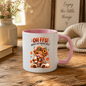 Autumn Highland Cow Mug "Oh FFS! Where's My Pumpkin Spice?" Oh FFS! Where's My Pumpkin Spice? 325ml Ceramic Coffee Mug – Cute Highland Cow with Leopard Bow, Scarf & Pumpkin Coffee | Fall Coffee Lover Gift | Fast Dispatch by UK Seller (M3364)
