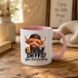 Highland Cow Beer Lover Mug "Oh FFS! Beer Fixes Everything" Oh FFS! Beer Fixes Everything 325ml Ceramic Coffee Mug – Cute Highland Cow in Hoodie & Cap Holding Pint Glass with Rock On Sign | Funny Gift | Fast Dispatch by UK Seller (M3390)