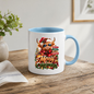 Christmas Mug "Merry Christmas Good Vibes Cozy Christmas" Merry Christmas 325ml Ceramic Coffee Mug – Cute Highland Cow Santa Mug with Good Vibes Cozy Christmas Signs & Presents | Festive Holiday Gift | Fast Dispatch by UK Seller (M3336)