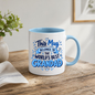 Grandad Mug "This Mug Belongs To The World's Best Grandad" Funny Grandfather Coffee Cup 350ml, Ceramic Novelty Gift for Grandpa Granddad Pops, Birthday Christmas Father's Day Gift from Grandchildren, Secret Santa | Fast Dispatch by UK Seller (M1057)
