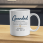 Grandad Mug "Grandad FIXER OF THINGS TELLER OF GREAT STORIES SIMPLY THE BEST" Sweet Grandpa 325ml Ceramic Coffee Mug Heartwarming Grandad Tea Cup with Gold Heart Graphic Gift | Available in Multicolours | Fast Dispatch by UK Seller (M3023)