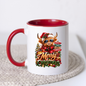 Christmas Mug "Merry Christmas Good Vibes Cozy Christmas" Merry Christmas 325ml Ceramic Coffee Mug – Cute Highland Cow Santa Mug with Good Vibes Cozy Christmas Signs & Presents | Festive Holiday Gift | Fast Dispatch by UK Seller (M3336)