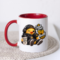 Fitness Mug "Small Steps Big Results Fitness Duck" 325ml Ceramic Coffee Mug – Cute Fitness Duck in Black Hoodie, Cap Headphones Holding Dumbbell Protein Shaker Gym Motivation Gift | Available in Multicolours | Fast Dispatch by UK Seller (M3257)
