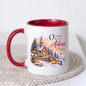 Christmas Mug "O Come Let Us Adore Him Luke 2:11" O Come Let Us Adore Him 325ml Ceramic Coffee Mug – Festive Winter Church Scene Mug with Lanterns Snow Dusted Trees Holiday Gift | Available in Multicolours | Fast Dispatch by UK Seller (M3322)