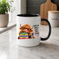 Humorous Mug "Brilliant Ideas... Just Not Today" Highland Cow 325ml Ceramic Coffee Mug Cute Animal Tea Cup with Glasses, Stacked Books & Pencils | Available in Multicolours | Fast Dispatch by UK Seller (M1281)
