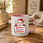 Magical Mug "Believe in the Magic of Christmas" Santa Ceramic Coffee Mug – Cute Holiday Tea Cup with Fairy Lights & Wooden Sign Gift 350ml | Available in Multicolours | Fast Dispatch by UK Seller (M1236)