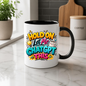 Highland Cow AI Tech Mug "Hold On Let Me ChatGPT This" Hold On Let Me ChatGPT This 325ml Ceramic Coffee Mug – Vibrant Tech Slogan Typography with Lightbulb & Coffee Cup Graphics | Funny Gift | Fast Dispatch by UK Seller (M3395)