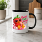 Summer Mug "Sweet Chill Repeat Strawberry Duck" 325ml Ceramic Coffee Mug – Cute Strawberry Duck in Heart Sunglasses on Pool Float With Milkshake Summer Gift For Friends Family | Available in Multicolours | Fast Dispatch by UK Seller (M3246)