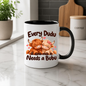 Cute Highland Cow Mug "Every Dudu Needs A Bubu" Every Dudu Needs A Bubu 325ml Ceramic Coffee Mug – Adorable Cuddling Couple Highland Cows with Pink Bow & Floating Hearts | Romantic Couple Gift | Fast Dispatch by UK Seller (M3455)