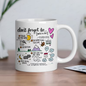 Inspirational "Notes to Self" Positive Affirmations Coffee Mug – Uplifting Motivational Ceramic Tea Cup – Daily Reminder Gift (M1005)