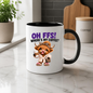 Highland Cow Coffee Mug "OH FFS! Where's My Coffee?" Oh Ffs! Where's My Coffee? 325ml Ceramic Coffee Mug – Cute Highland Cow in Bathrobe with Leopard Bow, Slippers & Coffee Cup | Funny Gift | Fast Dispatch by UK Seller (M3377)