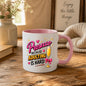 Humorous Mug "Prosecco Because Adulting Is Hard" 325ml Ceramic Coffee Mug Funny Wine Lover Tea Cup with Champagne Flute, Pink Bow & Bubbles Gift | Available in Multicolours | Fast Dispatch by UK Seller (M1303)