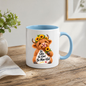 Uplifting Mug "Be Silly Be Kind Be Moo-tiful" Highland Cow Ceramic Coffee Mug - Cute Sunflower Farm Animal Tea Cup with Floral Crown Gift | Available in Multicolours | Fast Dispatch by UK Seller (M1224)