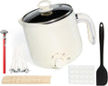 Wax Melter for Candle Making Non-stick Keep Warm 1.8L Large Electric Wax Melting Pot with Pouring Spout ，Wicks, Wick Stickers, Spoon, Candle Making Supplies - UK Plug