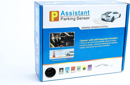 Parking Sensor with Side Guard, Dark Grey with Sounds, Car LCD Rear View Monitor, Parking Sensor, Indicator and Camera