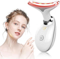 Face Massager, LED Light EMS Facial Sculptor with 3 Modes 45°C Guasha Tool Face Massager Facial Lifting Device Jaw Trainer, Firming Anti Wrinkle Neck Eye Massager Double Chin Reducer