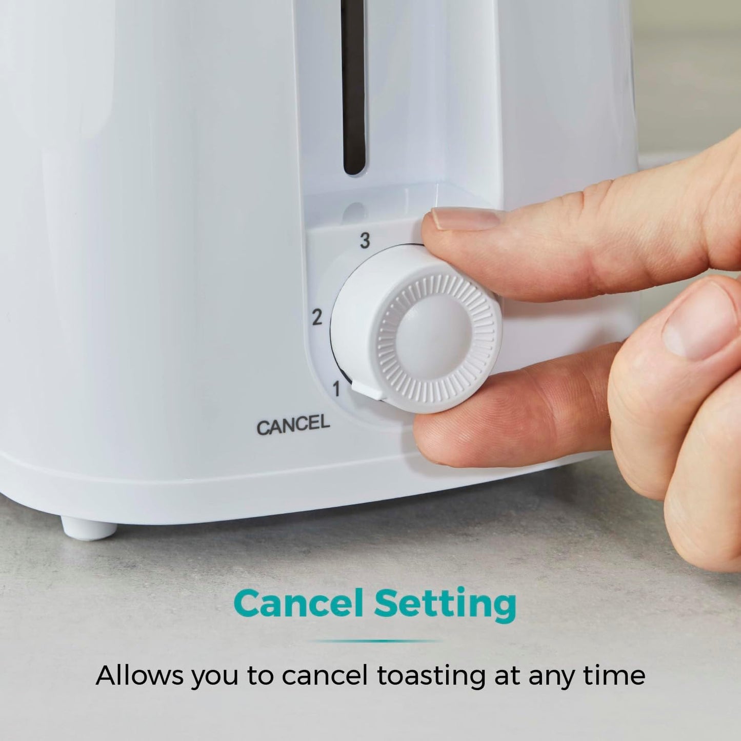 Tower PT20087WHT 2-Slice Toaster with 6 Browning Levels, Cancel Setting, Removable Crumb Tray, 650W, Black