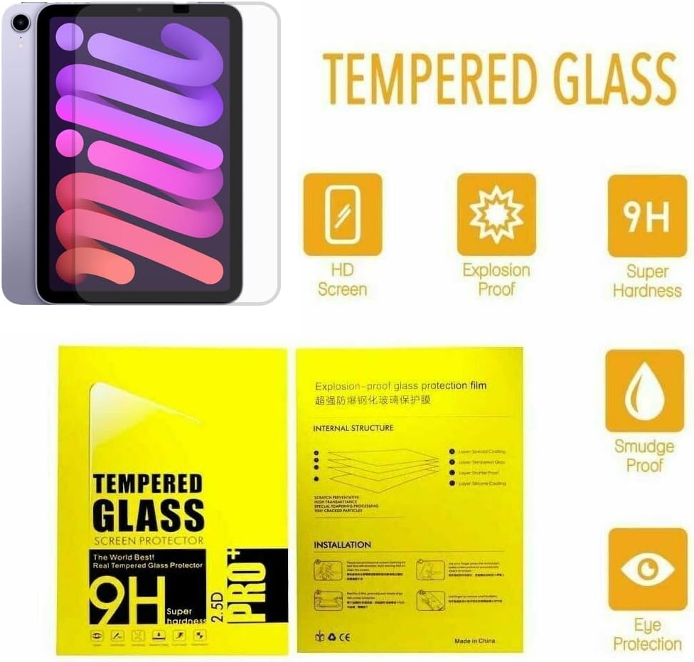 Screen Protector For iPad Mini, Tempered Glass Tablet Screen Protector Compatible With iPad Mini