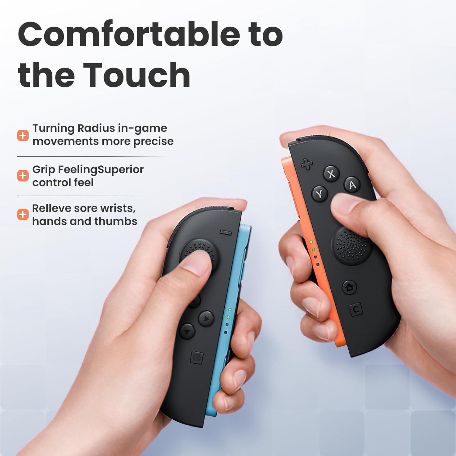 6PS Thumb Grip Caps for Nintendo Switch 2,Silicone Analog joystick Caps Cover for Xbox Series X/S and PS5/Slim/Controller, 3Pairs(6pcs), Black