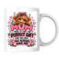 Funny Highland Cow Mug "Mum I Tried To Find The Perfect Gift" Mum I Tried To Find The Perfect Gift For You 325ml Ceramic Coffee Mug –Cute Highland Cow with Leopard Bandana & Floral Ribbon | Mother's Day & Birthday Gift | Fast Dispatch by UK Seller (M3447)