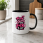 Sassy Mug "PRETTY GIRLS SAY F*CK A LOT" Pink Typography 325ml Ceramic Coffee Mug Novelty Sweary Tea Cup with Crown, Sparkles & Hearts Graphic Gift | Available in Multicolours | Fast Dispatch by UK Seller (M3089)