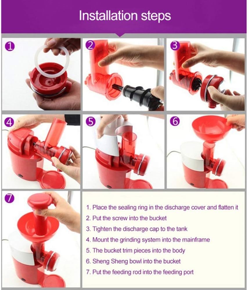 Big Boss 9249 Swirlio Frozen Fruit Dessert Maker, Red/Silver