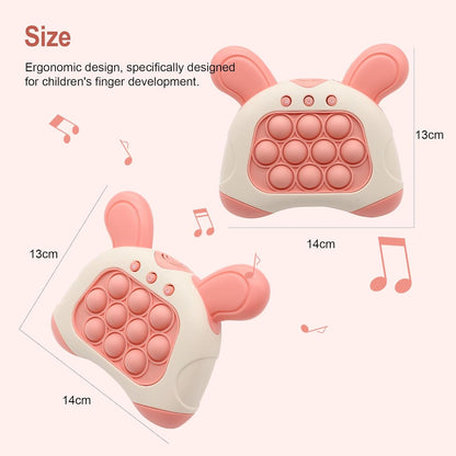 Pop Game Light Up Fidget Toy, Quick Push Console, Whack a Mole Game, Decompression Breakthrough Puzzle Pop Machine, Multiple Modes Toy for 3+ Years (pink)