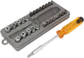 Nonslip Handle Slotted Torx Phillips Square Hex Socket Screwdriver Bits Set 27 in 1