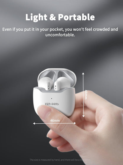 Ven-Dens True Wireless Stereo Earbuds with Fingerprint Touch Control Model VD-BT051