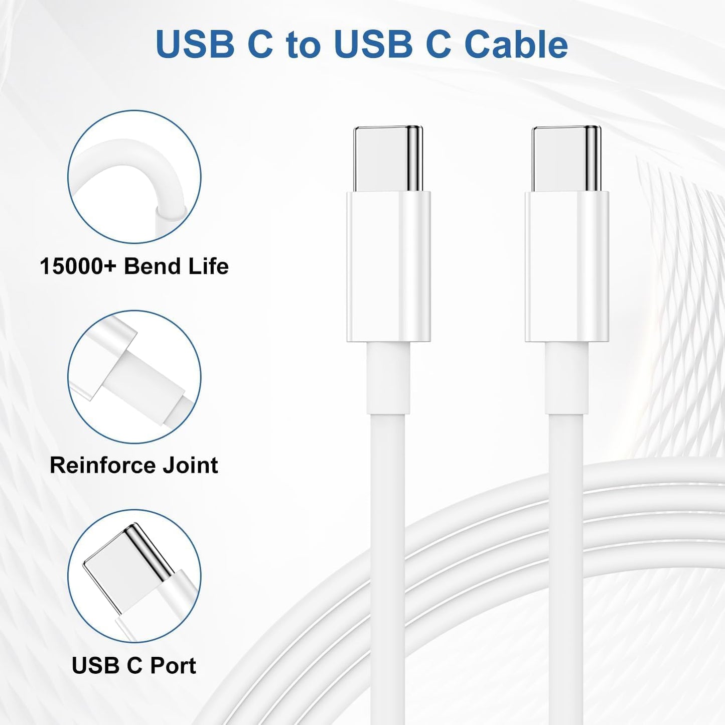 Woox GaN 20W USB-C Power Delivery Wall Charger with Type-C to Type-C Cable – Model MX0250