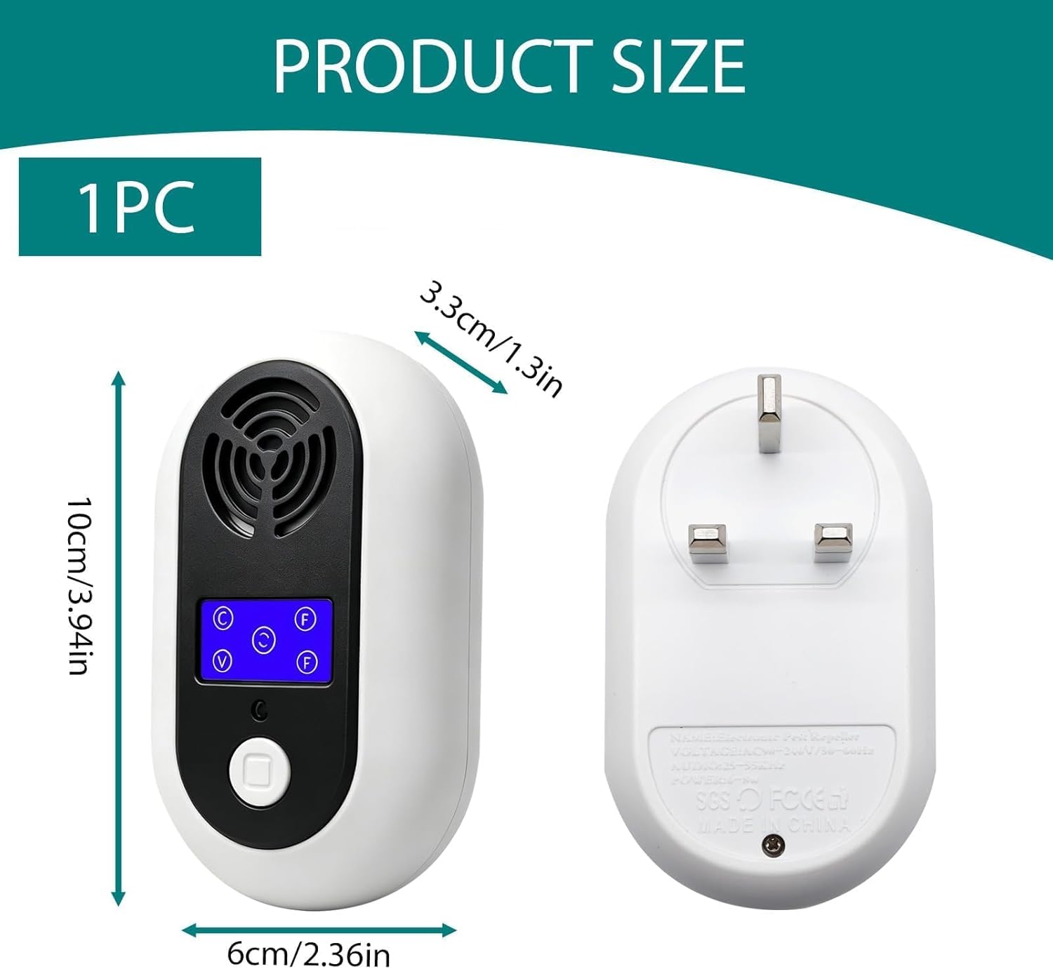 Pack of 4 Ultrasonic Pest Repeller Plug in for Home Garage Pet Safe Rodent Repellent Effective Mice Repellent & Rat Deterrent Electronic Mouse Repellent for Indoor Insect Repellent Control