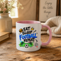 Football Mug "EAT SLEEP FOOTBALL REPEAT" Pitch Graphic 325ml Ceramic Coffee Mug Sporty Routine Tea Cup with Burger, Crown, Pitch & "Same Routine Passion" Graphic Gift | Available in Multicolours | Fast Dispatch by UK Seller (M3097)