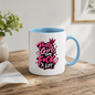 Sassy Mug "PRETTY GIRLS SAY F*CK A LOT" Pink Typography 325ml Ceramic Coffee Mug Novelty Sweary Tea Cup with Crown, Sparkles & Hearts Graphic Gift | Available in Multicolours | Fast Dispatch by UK Seller (M3089)