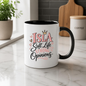 Personalized Name Mug "Isla Soft Life Strong Opinions" Isla Soft Life Strong Opinions 325ml Ceramic Coffee Mug – Custom Name Typography Slogan with Gold Crown & Pink Hearts | Funny Gift | Fast Dispatch by UK Seller (M3422)