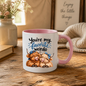Funny Highland Cow Mug "You're My Favorite Weirdo" You're My Favorite Weirdo 325ml Ceramic Coffee Mug – Cute Couple Highland Cows with Blue Baseball Cap & Polka Dot Bow | Romantic & Funny Gift | Fast Dispatch by UK Seller (M3454)