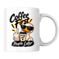 Sarcastic Mug "COFFEE FIRST PEOPLE LATER" Cool Duck 325ml Ceramic Coffee Mug Novelty Duck Tea Cup with Sunglasses, Middle Finger & "F*CK OFF" Cup Graphic Gift | Available in Multicolours | Fast Dispatch by UK Seller (M3090)