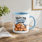 Funny Highland Cow Mug "You're My Favorite Weirdo" You're My Favorite Weirdo 325ml Ceramic Coffee Mug – Cute Couple Highland Cows with Blue Baseball Cap & Polka Dot Bow | Romantic & Funny Gift | Fast Dispatch by UK Seller (M3454)