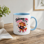 Funny Highland Cow Mug "Sassy Mode On Sippin' Pretty" Sassy Mode On Sippin' Pretty 325ml Ceramic Coffee Mug – Cute Highland Cow in Pink Leopard Bow & Sneakers | Funny Sassy Slogan Gift | Fast Dispatch by UK Seller (M3478)