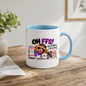 Highland Cow Busy Day Mug "OH FFS! Not Another Busy Day!" Oh Ffs! Not Another Busy Day! 325ml Ceramic Coffee Mug – Cute Highland Cow at Messy Office Desk with Stacks of Files & Coffee Mug | Funny Workplace Gift | Fast Dispatch by UK Seller (M3383)