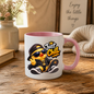 Skateboard Mug "Just Chill Cool Duck" Just Chill 325ml Ceramic Coffee Mug – Cool Skater Duck in Black Hoodie, Cap, Sunglasses & Gold Crown Chain With Skateboard Fun Gift For Skaters Friends | Available in Multicolours | Fast Dispatch by UK Seller (M3252)