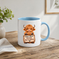 Grumpy Mug But Gorgeous Highland Cow Ceramic Coffee Mug – Funny Sassy Farm Animal Wooden Sign Quote Tea Cup Gift 350ml | Available in Multicolours | Fast Dispatch by UK Seller (M1227)