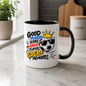 Football Mug "GOOD PLAYERS SCORE GREAT PLAYERS CREATE MEMORY" Cool Football 325ml Ceramic Coffee Mug – Sporty Football Tea Cup with Crown, Sunglasses & "Football Hits Different" Graphic Gift | Available in Multicolours | Fast Dispatch by UK Seller (M3092)